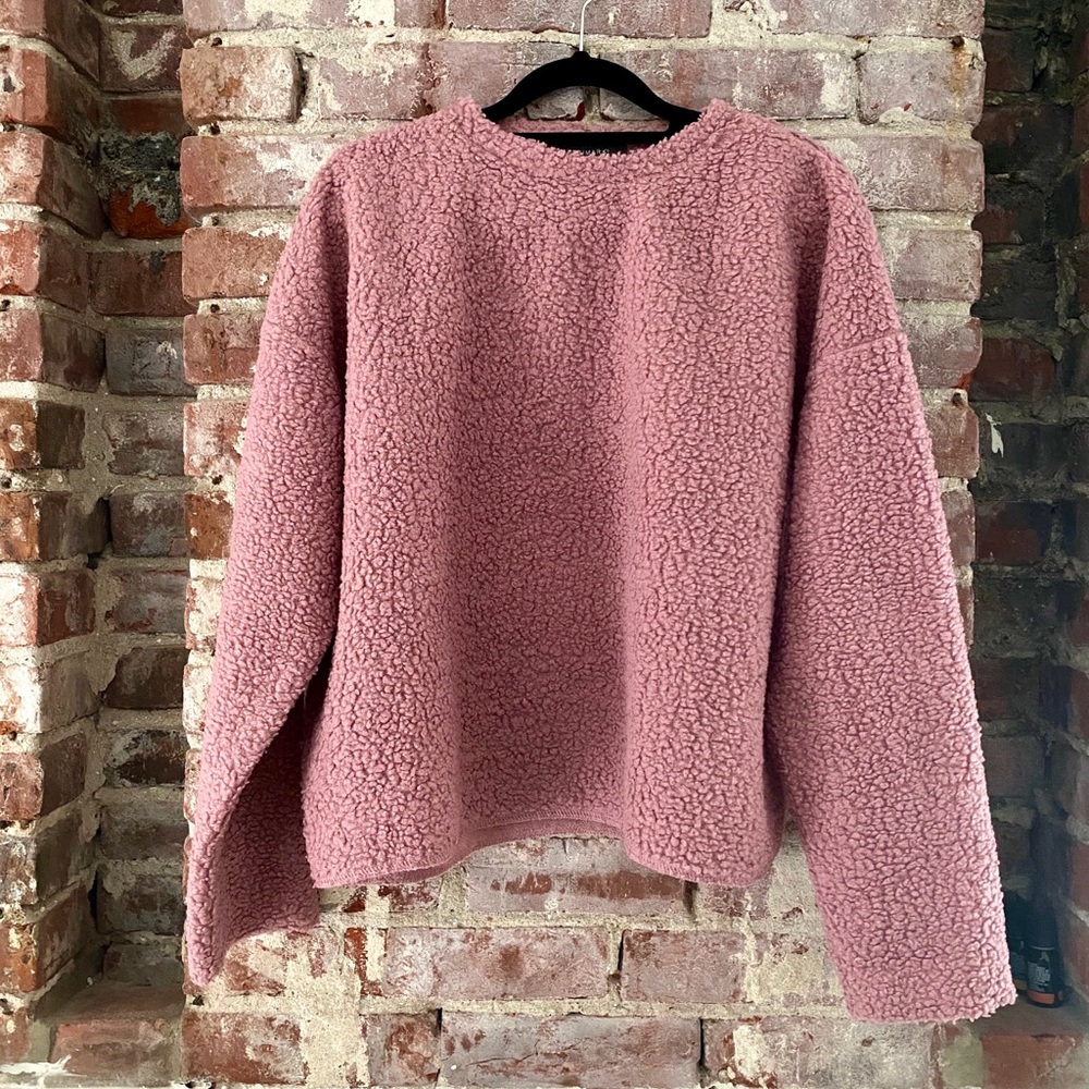 PRIMARK FUZZY SHERPA OVERSIZED SWEATER🌷